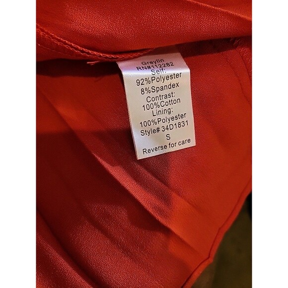 Greylin  Dress Small Pleated Eyelet Embroidered Cut Out - Picture 8 of 9